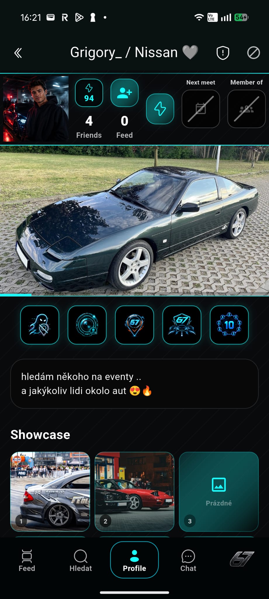 67ride member and car profile